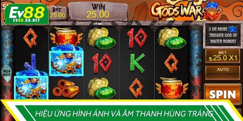Hiệu ứng âm thanh và hình ảnh vô cùng hùng tráng, sống động